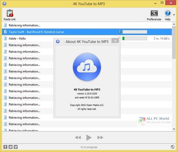 4K YouTube to MP3 2021 3.14.0.4010 Full Crack Free Download