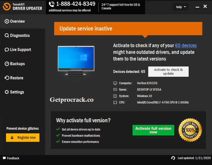 TweakBit Driver Updater 2.2.9 Crack + With License Key 2023