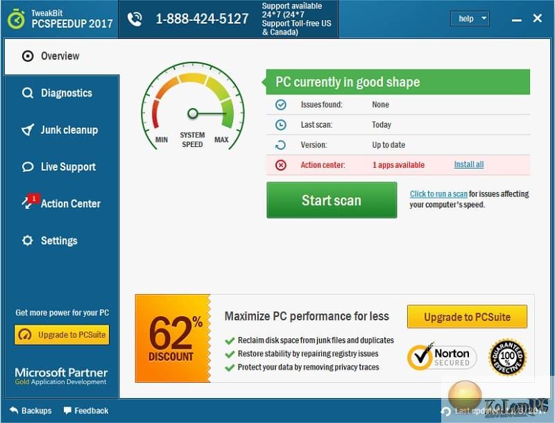 TweakBit PCSpeedUp Crack 1.8.2.44 + License Key Full Free Download 2022