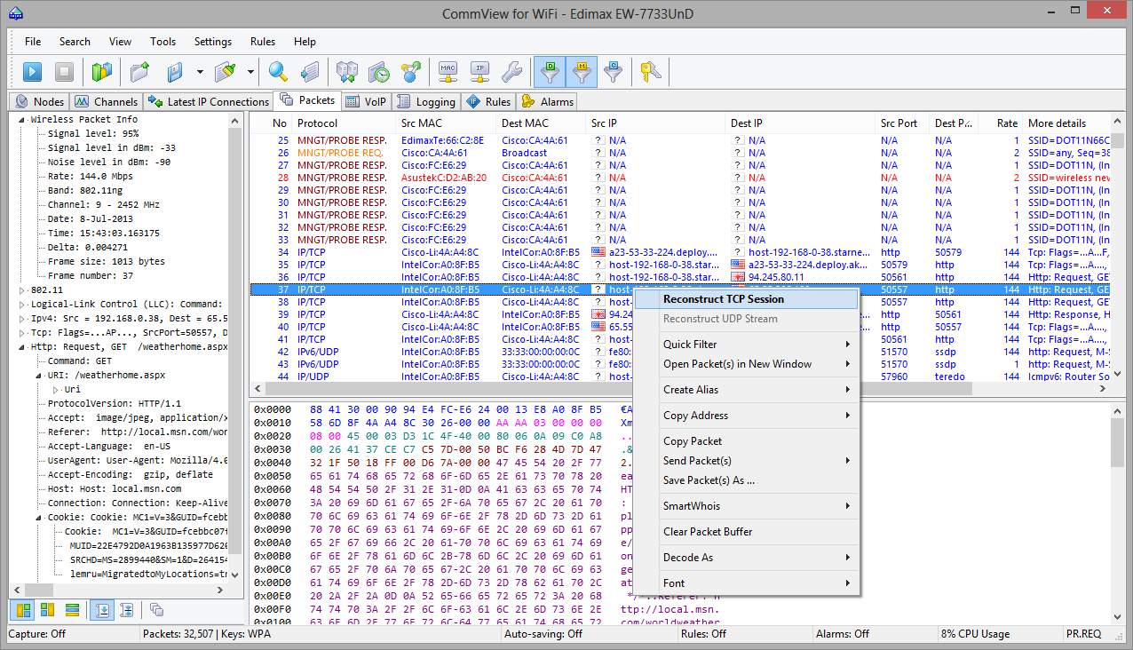 CommView For WiFi 7.3.919 Crack With License Key [Latest 2022