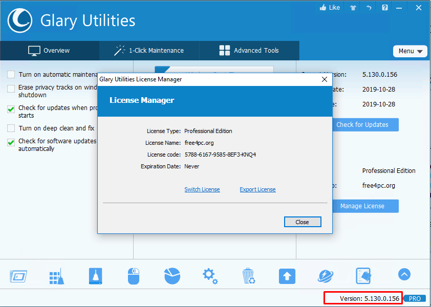 Glary Utilities Pro 5.190.0.219 Crack Keygen Full Lifetime Key 2022